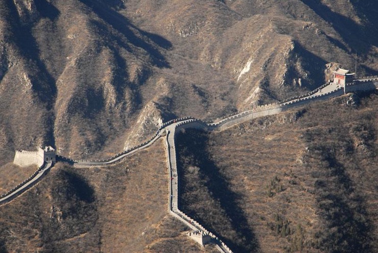 Chinesische Mauer aus dem Weltall