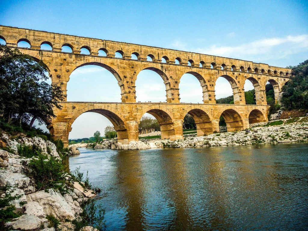 Pont du Gard, Fluss Gard, Frankreich