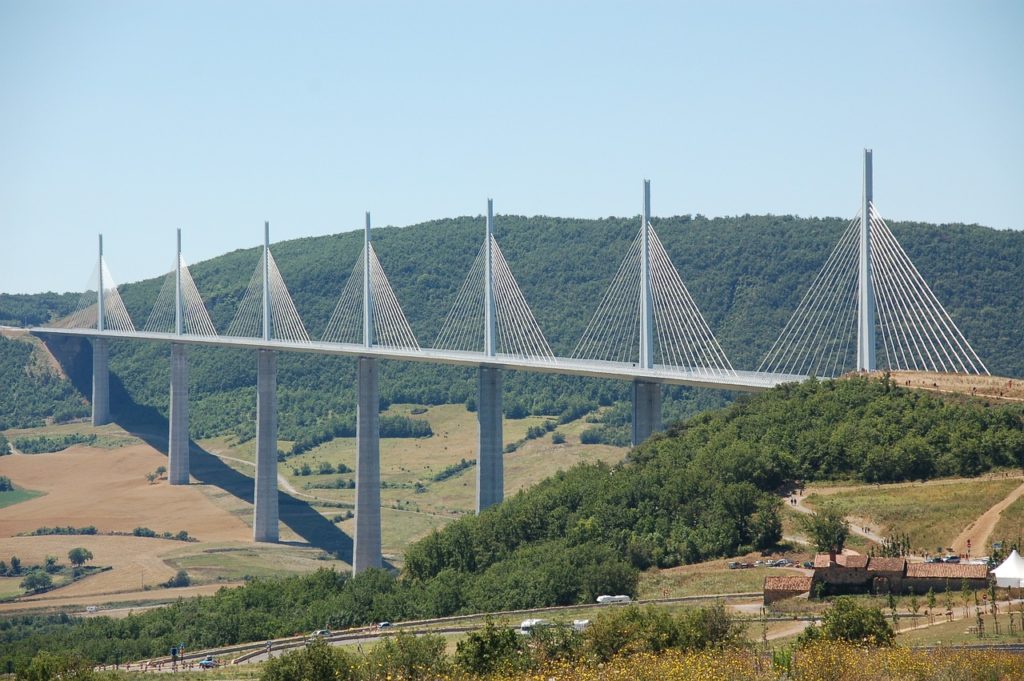 Viadukt Millau, Frankreich